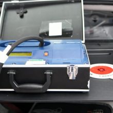 Etilometro utilizzato durante un controllo stradale