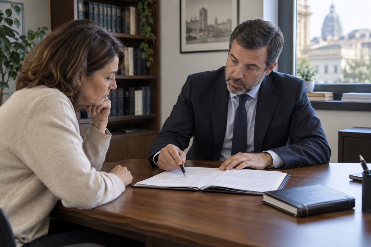 Confronto con un professionista sul titolo e sulle difese dopo un atto di precetto