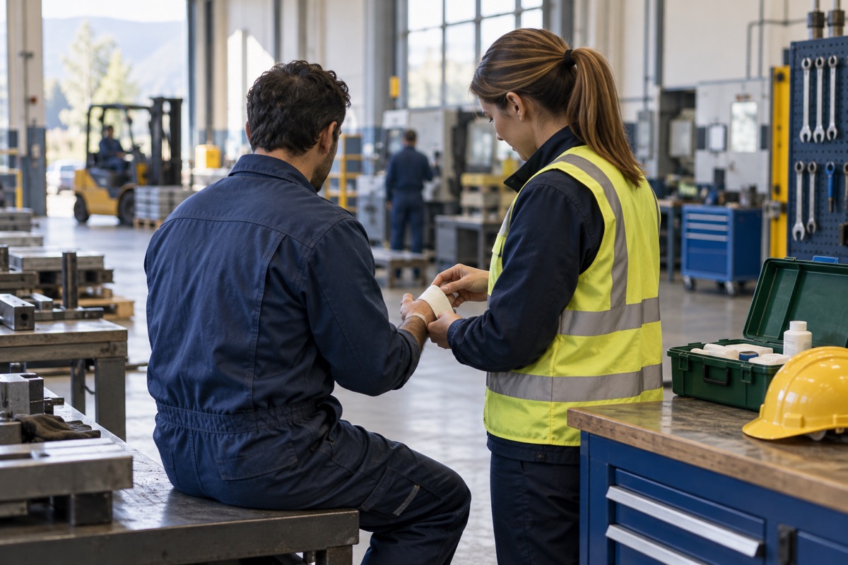 Infortunio sul lavoro: primi passi e assistenza in officina